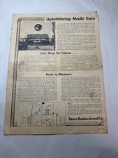 1938 Sears, Roebuck and Co. Upholstering Made Easy picture