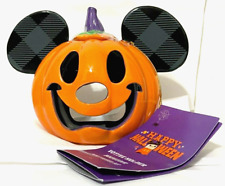 Disney Parks 2021 MICKEY Jack-o'-Lantern MICKEY PUMPKIN Votive CANDLE HOLDER NWT picture