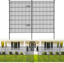 No Dig Garden Fence, Dog Fencing Outdoor for Yard, 10 Panels with Gate picture