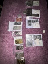 Non Precious Metal Bullion:  17 one ounce bars & 5 half gram bars. Sold as a set picture