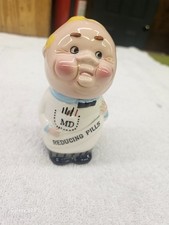 Vintage Shafford Yona Original Reducing Pills Doctor Ceramic Pill Jar Japan 5051 picture