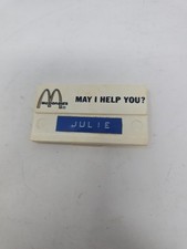 Vintage 1968/1969 McDonald’s Crew/Employee Name Tag / Badge May I Help You? picture