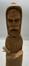 John Tollardo Taos, NM St. Francis Wood Sculpture Figure 2002 picture
