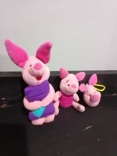 Three Small Piglet Plush Toys And Clip picture