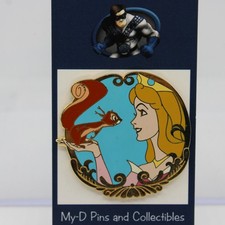 A5 Disney DLR LE Pin Little Friends Princess Aurora Squirrel Sleeping Beauty picture