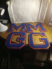 Lot Of 4 1950s-60s Vintage Letterman Jacket Letters Patch M And G picture