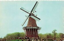 Postcard De Zwaan The Swan Windmill Holland, Michigan MI Vintage picture