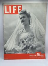 Life Magazine War Stamp Bride Edition June 22, 1942 WWII picture