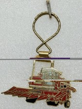 Vintage White Tractors Harvest Boss Harvester Watch Fob Keychain picture