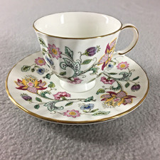 Danbury Mint Minton Bone China Demitasse Cup and Saucer Set picture