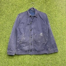 1960s US Navy Vintage Deck Jacket Mens Medium 36 USN N4, Vietnam War Era Button picture