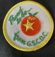 NEW Vintage Girl Scout PATCH-PROUD TO BE FROM G.S.C.O.C.,CA 1980’s picture