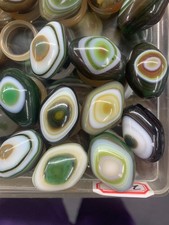 1Set (10Pcs) Excellent Rare Tibetan Natural Agate Dzi *Sky Eyed* Beads picture