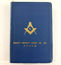 1957 Temple Illustrated Edition Holy Bible Rocky Mountain Lodge 63 A.F. & A.M. picture