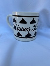 Hershey's Kisses Ceramic Coffee Mug Brown Cream Chocolate Candy Collectible picture