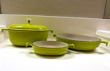 Rare Vintage Le Creuset LaMama Enzo 4-Piece Cast Iron Set picture