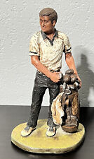 2003 Michael Garman Golf Golfer Sculpture HAND SIGNED PAINTED Back Nine #510 picture