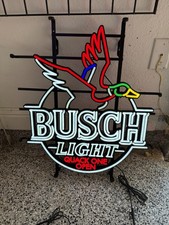 Busch Light Beer LED Neon Quack One Open Sign Neon Duck Hunting Budweiser 23X26 picture