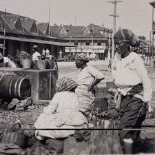 Vintage Trinidad And Tobago Photograph Market Women Vendors Original Caribbean picture