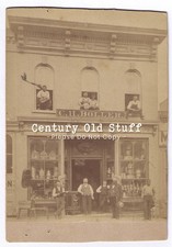 St. Joseph, MO | 1875-1880 Cabinet Card Photo of Storefront at 510 Edmond St. picture