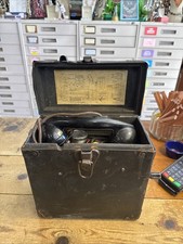 Vintage Leich GB-301A Field Telephone Federal Radio Graybar Military WWII  picture