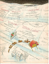 1984 Dewar's White Label Scotch  Vintage Magazine Ad   Santa's Sleigh & Reindeer picture
