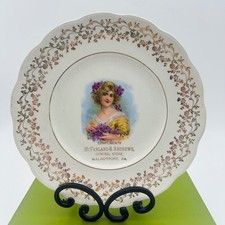 Homer Laughlin Portrait Plate McFarland & Andrews General Store Walnutport PA picture