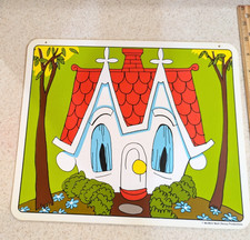 Vintage 1967 The Little House Sign Teacher Walt Disney Productions Plastic picture