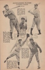 Mel Ott, Chuck Klein, Dizzy Dean NL MVP Leader Vintage 1936 Page 1930s picture