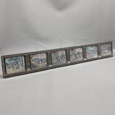 Antique Magic Lantern Colored Slides On Frame picture