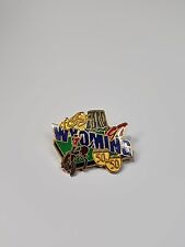Wyoming QVC '97 50/50 Souvenir Lapel Pin Television Shopping Network picture