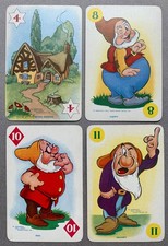 4 Vintage 1937 Disney's Snow White & 7 Dwarfs  Cards Castell Bros/Pepys 1st Ed. picture