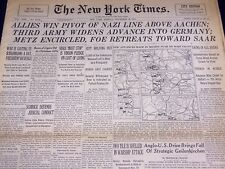 1944 NOV 20 NEW YORK TIMES - THIRD ARMY WIDENS ADVANCE INTO GERMANY - NT 2609 picture