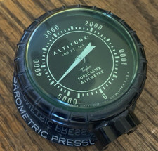 Vintage Car Gauge, Taylor Altimeter, Rat Rod Dash, Retro Barometer, Rochester NY picture