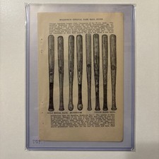 1907 Spalding Autograph/Wagon Tongue/Mushroom/Axeltree Baseball Bat Ad Antique picture