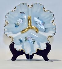 Marvelous Vintage Art Nouveau Hand Painted Decorative Plate Signed & Stand picture