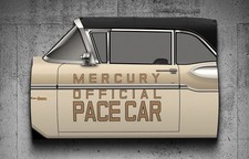 WOW 1957 Mercury Turnpike Cruiser Official Pace Car Door Style Sign picture