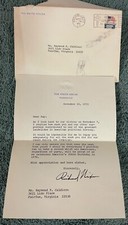 Signed Personal Letter from  Richard Nixon 11/20/1972-?? Rose Marie Woods signed picture