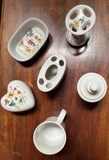 Rare Vintage Takakashi Chrysanthemum 8 piece toiletry set, San Francisco picture