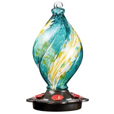 LUJII Ice Cream Shaped Spiral Hummingbird Feeder for Outdoors Hanging, Hand B... picture