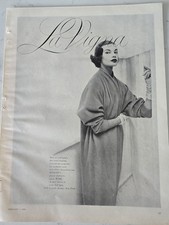 1955 Women's La Vigna Einiger Cashmere Coat Vintage Fashion  Ad picture