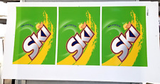 Ski Soda Preproduction Advertising Art Work Same Great Taste Yellow Green 2006 picture