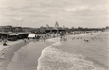 Narragansett Beach Narragansett Pier RI c1890s RPPC Photo Postcard COPY picture
