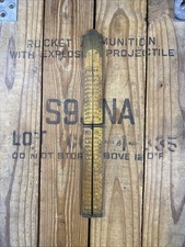 Stanley Rule & Level Co No. 82 Boxwood Brass Folding Ruler Rare Damaged See Pics picture