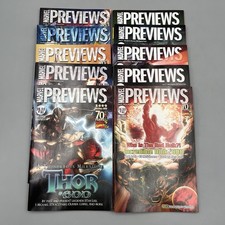 Marvel Previews Magazine Catalog Lot of 10 Comic Book Order Guide - 2009 picture