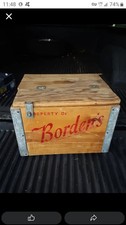 Antique Borden's Dairy  Milk Wood Wooden Box Crate Cesco 16 x 13 picture