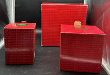 Vtg BNIB 3pc Lot Fitz & Floyd Christmas Enchanted Holiday-Candlestick/Box/Basket picture