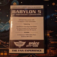 Babylon 5 20th Anniversary Conventions Fan Experience 8 Disc DVD MP4 Set Sci-Fi picture