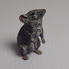 Vintage Austrian Vienna Standing Small MOUSE / RAT Bronze Cold Painted 1 5/8