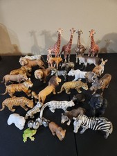 Schleich Animal Lot of 30+, Giraffes, Lions, Other, Played With Pre-owned Cond.  picture